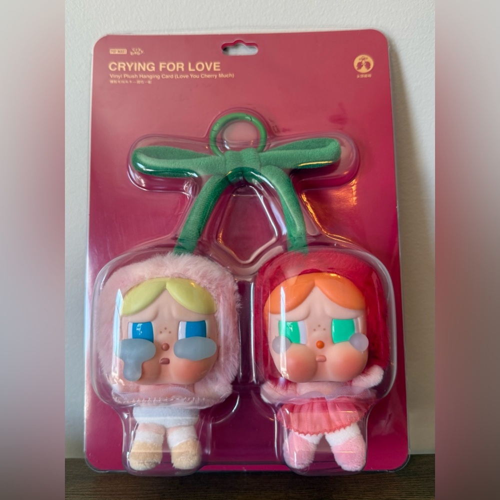 CRYBABY Crying For Love Series-Vinyl Plush Hanging Card (Love You Cherry Much) - Picture 4 of 5